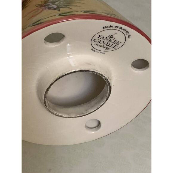 Yankee Candle Bows Bouquets Large Shade Candle Topper Yellow & Green RARE - Picture 5 of 6